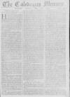 Caledonian Mercury Saturday 17 May 1760 Page 1
