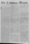 Caledonian Mercury Monday 25 January 1762 Page 1