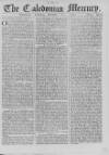 Caledonian Mercury Saturday 11 December 1762 Page 1
