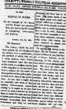 Cobbett's Weekly Political Register Saturday 18 November 1820 Page 1