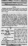 Cobbett's Weekly Political Register Saturday 31 March 1821 Page 1