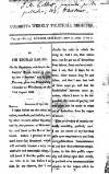 Cobbett's Weekly Political Register Saturday 21 September 1822 Page 1