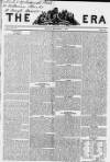 The Era Sunday 02 December 1838 Page 1