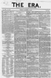 The Era Sunday 13 October 1850 Page 1