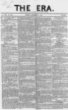 The Era Sunday 08 December 1850 Page 1