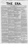 The Era Sunday 29 December 1850 Page 1