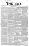 The Era Sunday 01 February 1852 Page 1