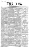 The Era Sunday 09 May 1852 Page 1