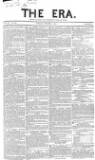The Era Sunday 03 October 1852 Page 1