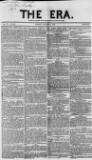 The Era Sunday 02 January 1853 Page 1
