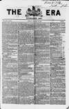 The Era Sunday 29 January 1854 Page 1