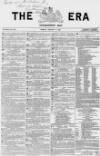 The Era Sunday 15 January 1860 Page 1