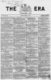 The Era Sunday 11 March 1860 Page 1