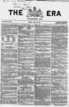 The Era Sunday 20 April 1862 Page 1