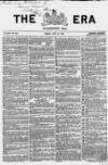 The Era Sunday 27 April 1862 Page 1