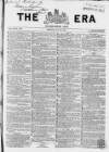 The Era Sunday 28 July 1867 Page 1