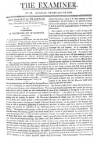 The Examiner Sunday 12 February 1809 Page 1
