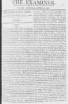 The Examiner Sunday 15 April 1810 Page 1