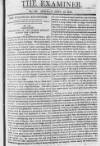 The Examiner Sunday 16 September 1810 Page 1