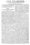 The Examiner Sunday 24 February 1811 Page 1