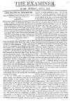 The Examiner Sunday 03 January 1813 Page 1