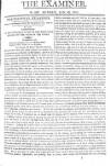 The Examiner Sunday 10 January 1813 Page 1