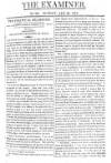 The Examiner Sunday 24 January 1813 Page 1