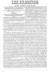 The Examiner Sunday 13 February 1814 Page 1