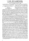 The Examiner Sunday 27 February 1814 Page 1