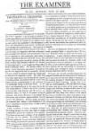 The Examiner Sunday 13 November 1814 Page 1
