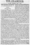 The Examiner Sunday 10 September 1815 Page 1