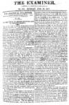 The Examiner Sunday 19 January 1817 Page 1