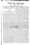 The Examiner Sunday 01 November 1818 Page 1