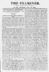 The Examiner Sunday 24 January 1819 Page 1