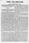 The Examiner Sunday 07 February 1819 Page 1