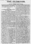 The Examiner Sunday 23 May 1819 Page 1
