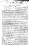 The Examiner Sunday 02 January 1820 Page 1