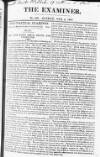 The Examiner Sunday 06 February 1820 Page 1