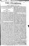 The Examiner Sunday 21 January 1821 Page 1