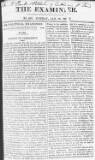 The Examiner Sunday 28 January 1821 Page 1