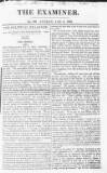 The Examiner Sunday 06 January 1822 Page 1