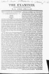 The Examiner Sunday 28 April 1822 Page 1