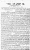 The Examiner Sunday 12 May 1822 Page 1