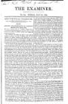 The Examiner Sunday 21 July 1822 Page 1