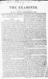 The Examiner Sunday 29 September 1822 Page 1