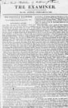 The Examiner Sunday 16 February 1823 Page 1