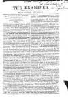 The Examiner Sunday 28 September 1823 Page 1