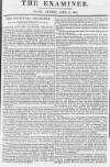 The Examiner Sunday 11 April 1824 Page 1