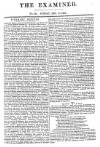 The Examiner Sunday 12 December 1824 Page 1