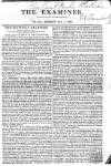 The Examiner Sunday 01 January 1826 Page 1